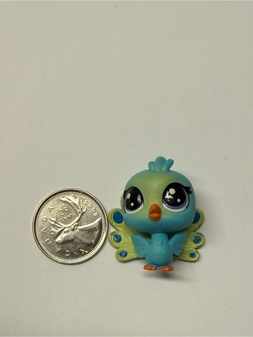 Hasbro Littlest Pet Shop Peacock #61 Baby Green & Blue